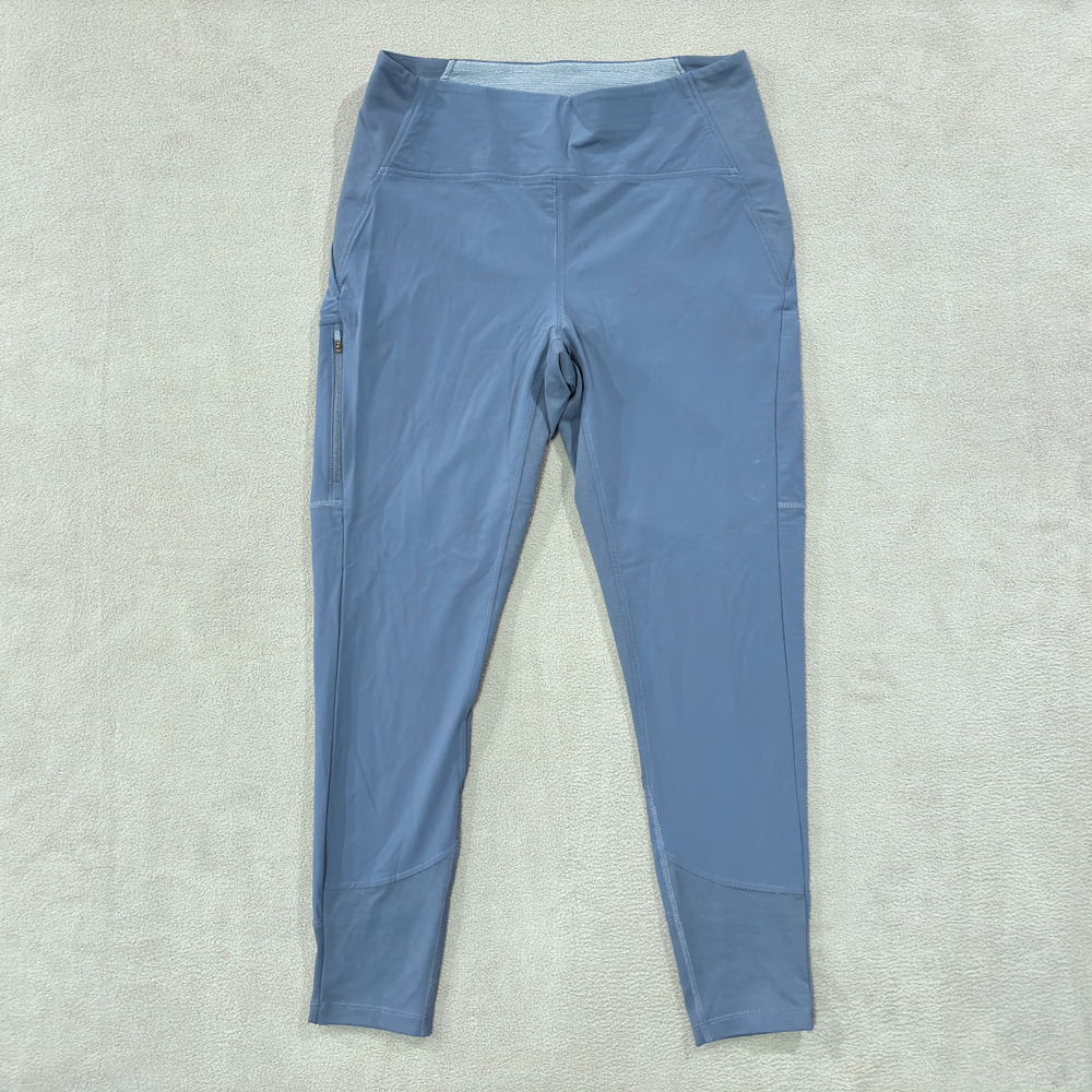 Mountain Hardwear Blue Side Zip Pocket Stretch Pull On Pants Women's Size Medium